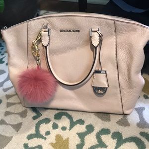 Michael Kors Baby Pink Leather Bag